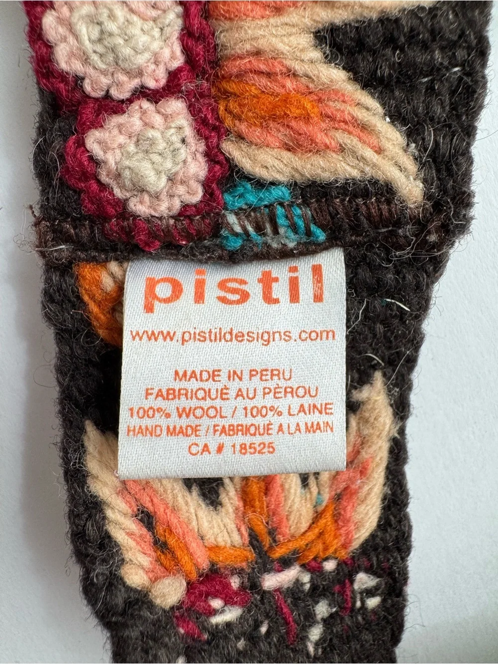 Handmade Boho Indie Granola Cottagecore Floral Embroidered Belt